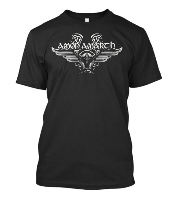 AMON AMARTH Raise Your Horns Winged Viking Skull Celtic T-Shirt