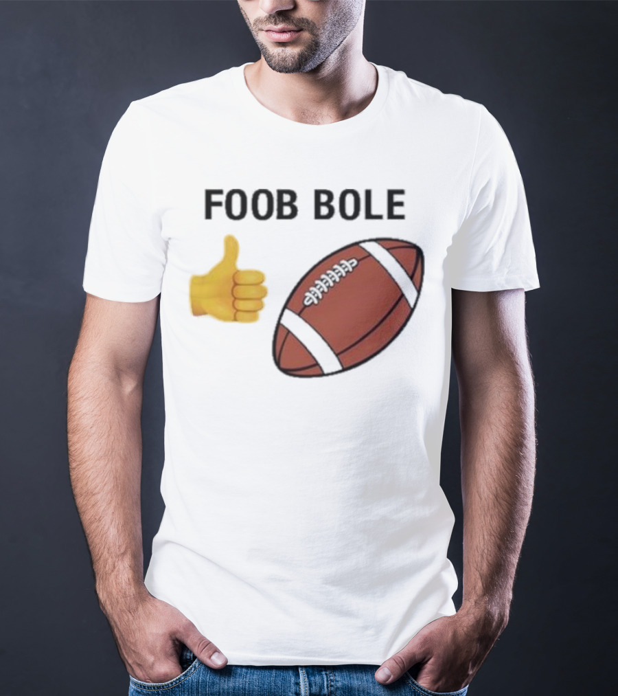 Foob Bole Football Thumb Up Emoji Brown Ball T-Shirt