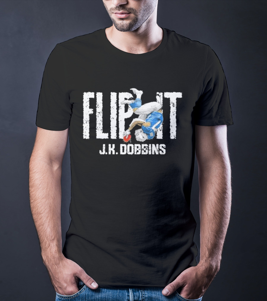 Flip It J.K. Dobbins Los Angeles Chargers Football Action T-Shirt
