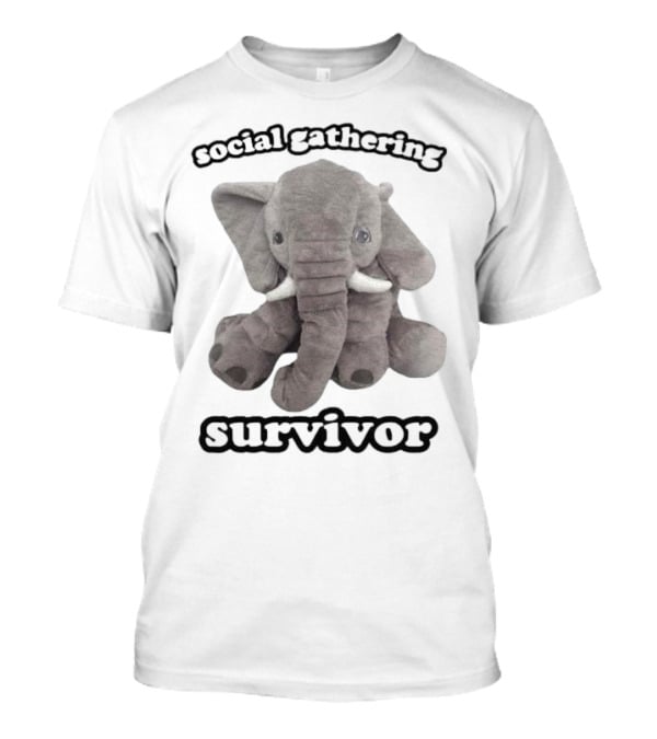 Social Gathering Survivor Elephant Plush T-Shirt