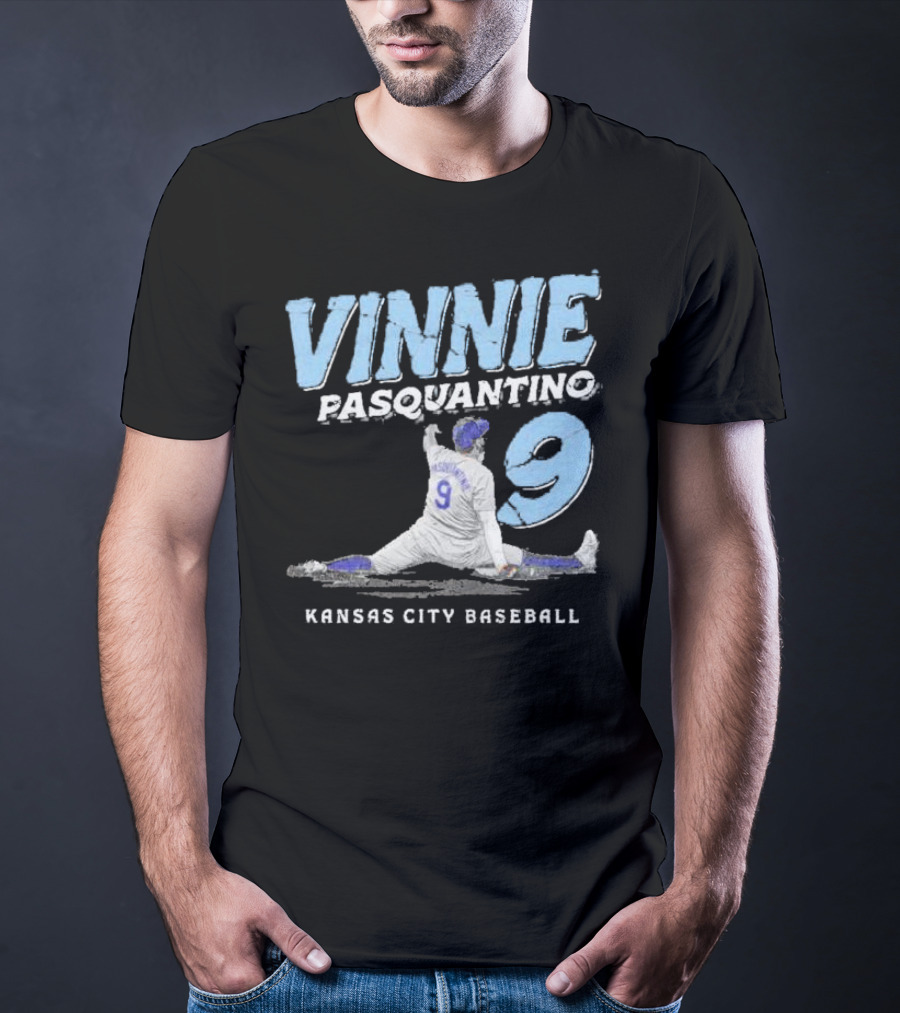 VINNIE PASQUANTINO 9 KANSAS CITY BASEBALL T-Shirt
