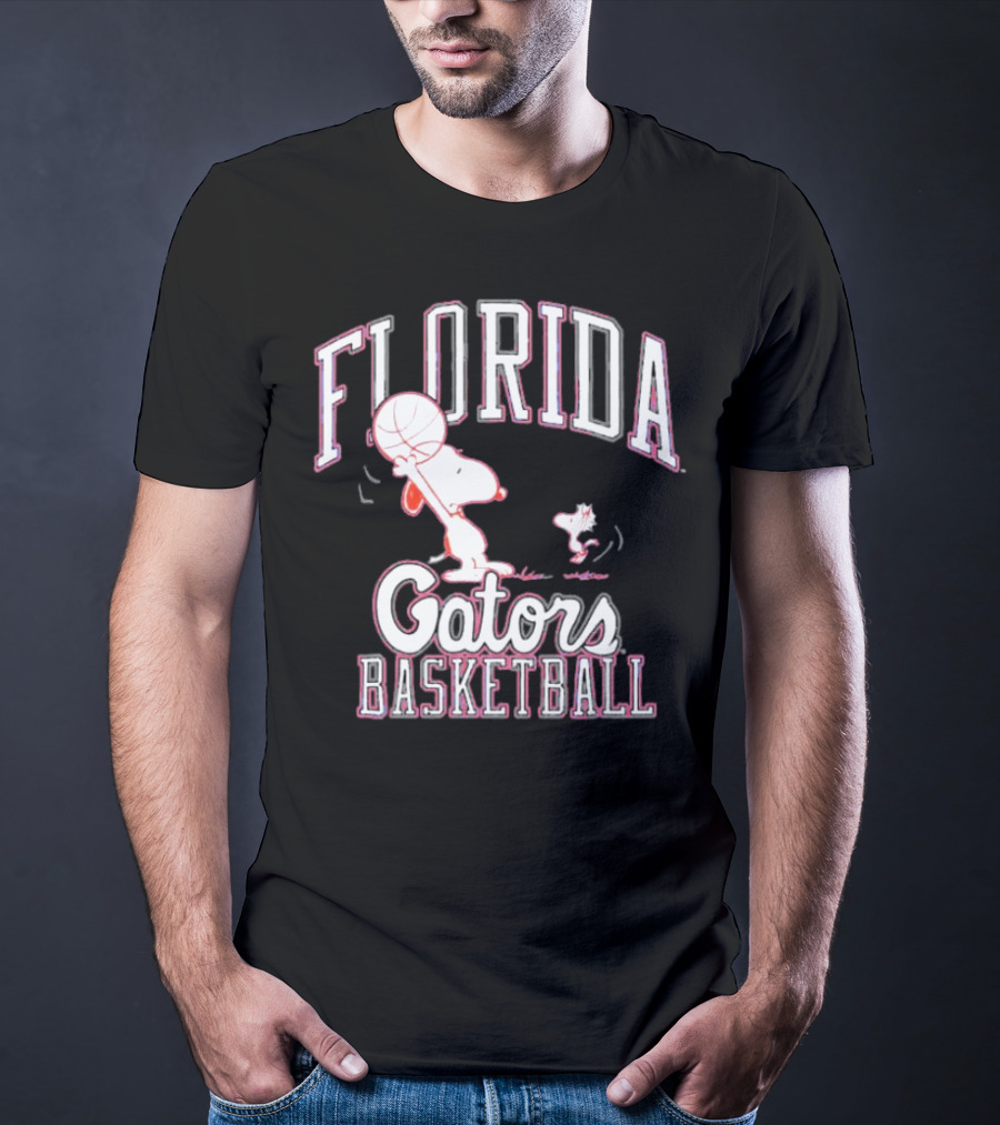 Florida Gators Basketball Snoopy And Woodstock Playing Basketball T-Shirt