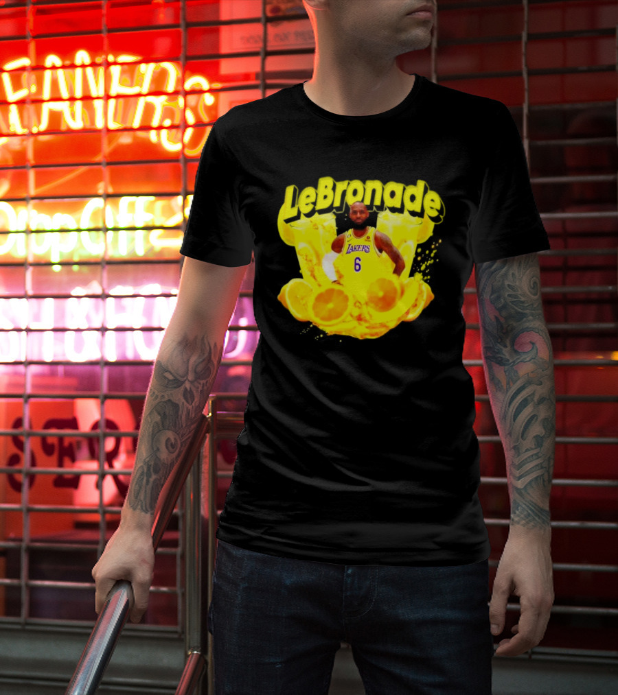 LeBronade LeBron James Los Angeles Lakers 6 Lemon Explosion T-Shirt