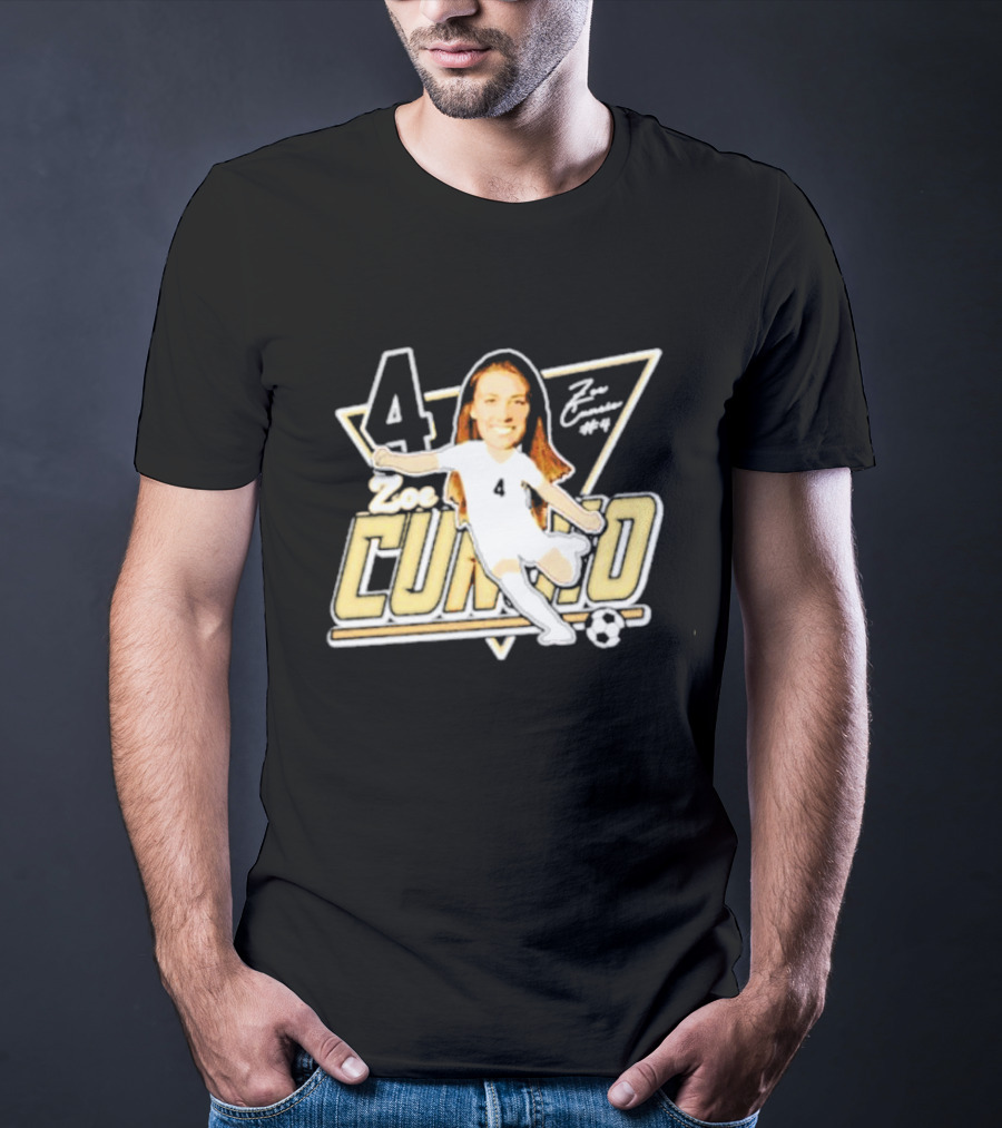 Zoe Cuneio #4 Purdue Boilermakers Soccer Player Cartoon T-Shirt