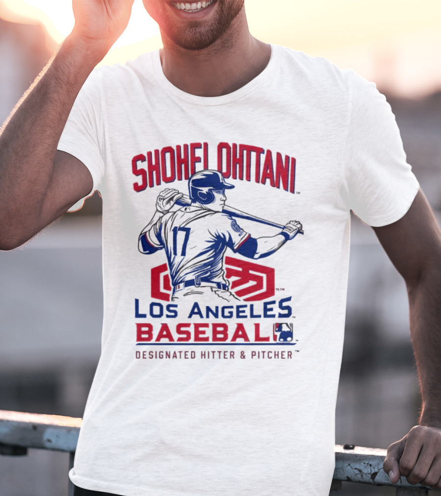 Shohei Ohtani Los Angeles Baseball Designated Hitter And Pitcher T-Shirt