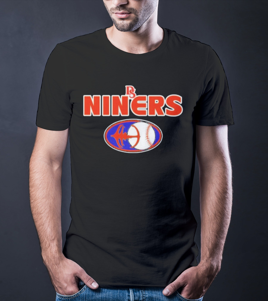 DS Niners Baseball Sports Team Emblem T-Shirt