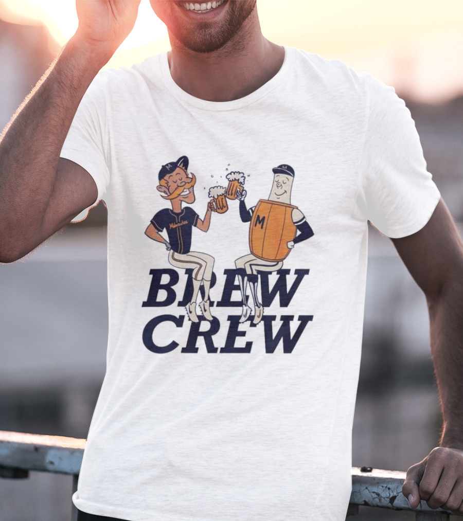 Milwaukee Brew Crew Drinking Mascots T-Shirt
