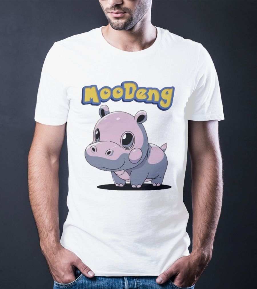 MooDeng Hippo Cartoon Cute Character T-Shirt