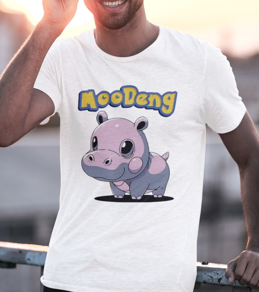 MooDeng Hippo Cartoon Cute Character T-Shirt