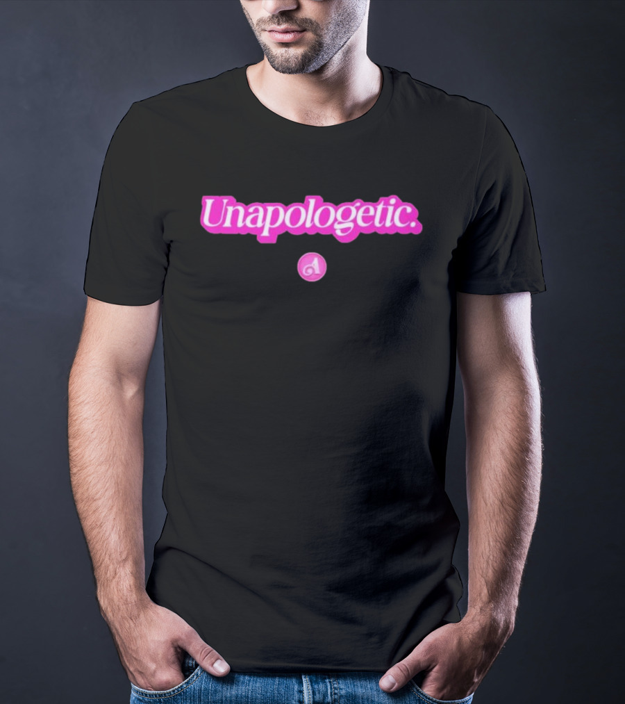 Unapologetic Bold Text With Pink A Highlight T-Shirt