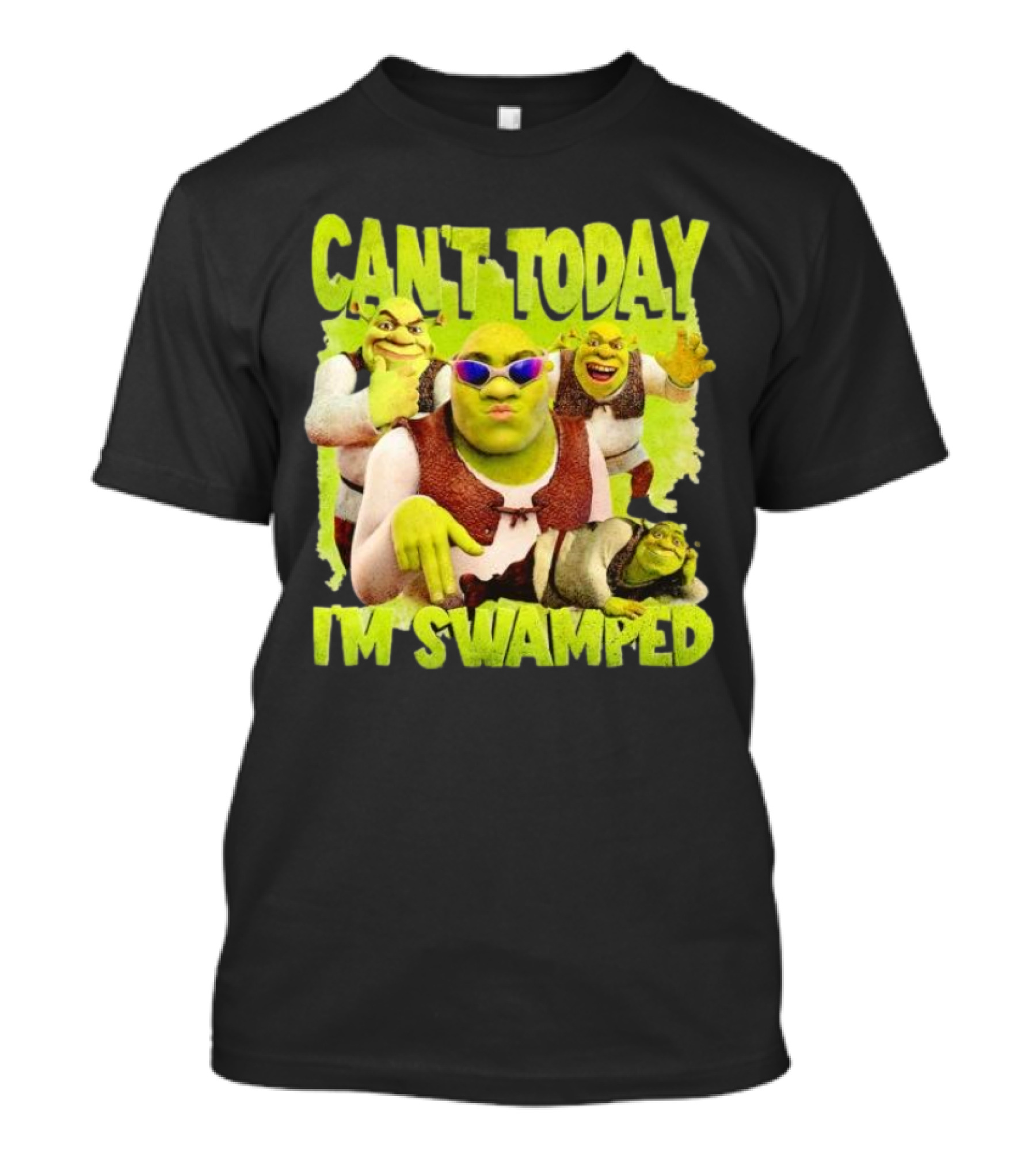 Can't Today I'm Swamped Shrek Meme Sunglasses Dance Moves T-Shirt