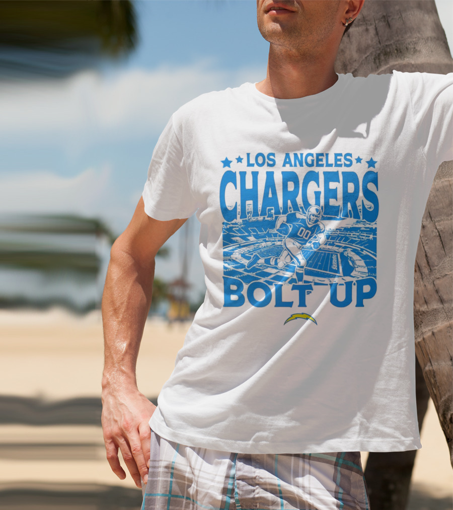 Los Angeles Chargers Bolt Up Gameday Football Stadium T-Shirt