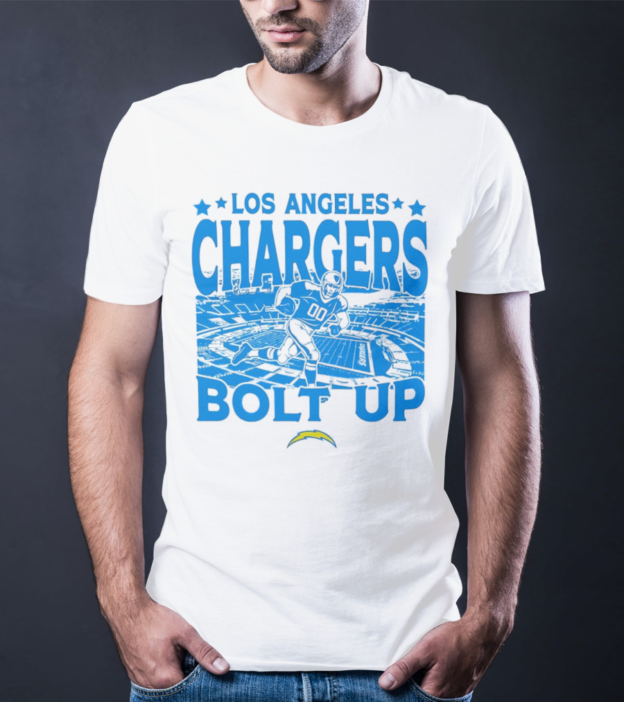 Los Angeles Chargers Bolt Up Gameday Football Stadium T-Shirt