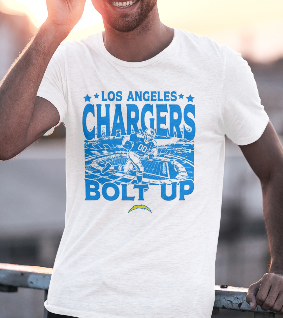 Los Angeles Chargers Bolt Up Gameday Football Stadium T-Shirt