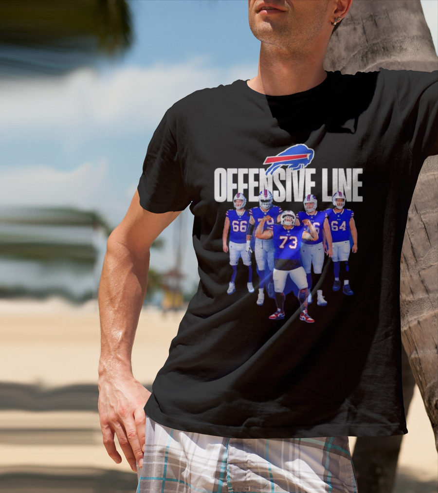 Buffalo Bills Offensive Line Love For The Big Team Spirit T-Shirt