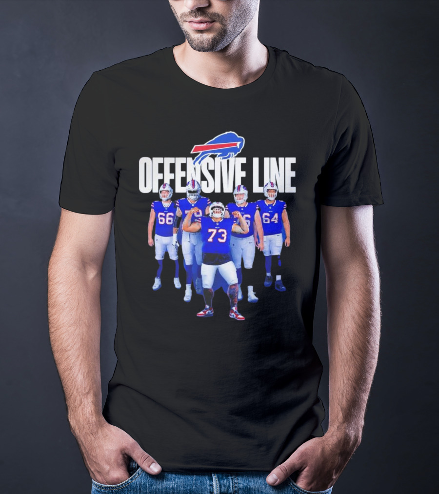 Buffalo Bills Offensive Line Love For The Big Team Spirit T-Shirt
