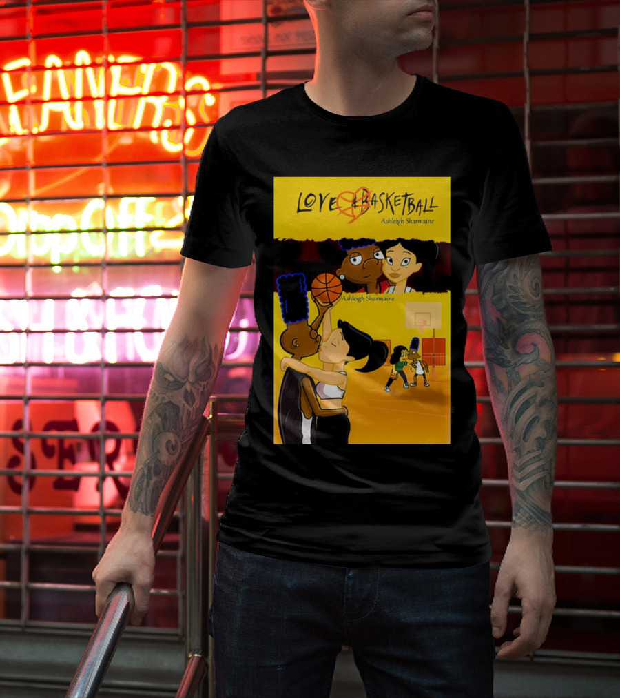 Love And Basketball Ashleigh Sharmaine Animated Romance Sports T-Shirt