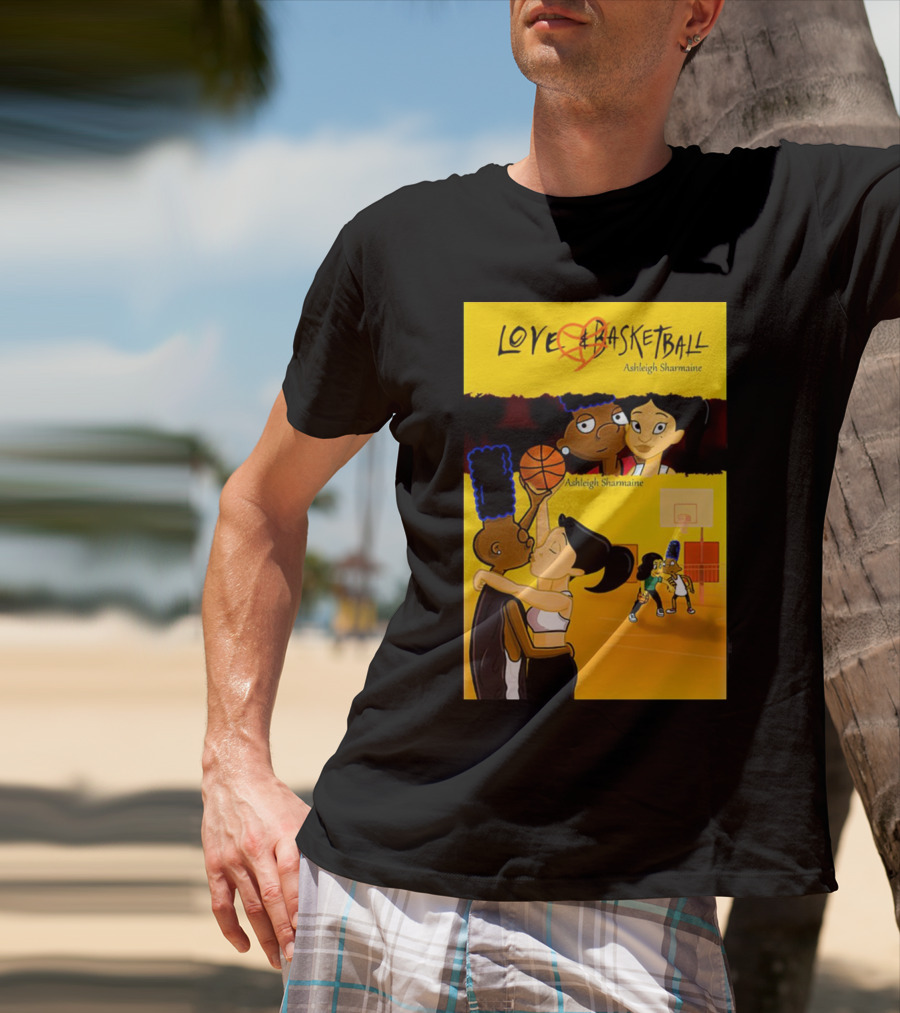Love And Basketball Ashleigh Sharmaine Animated Romance Sports T-Shirt