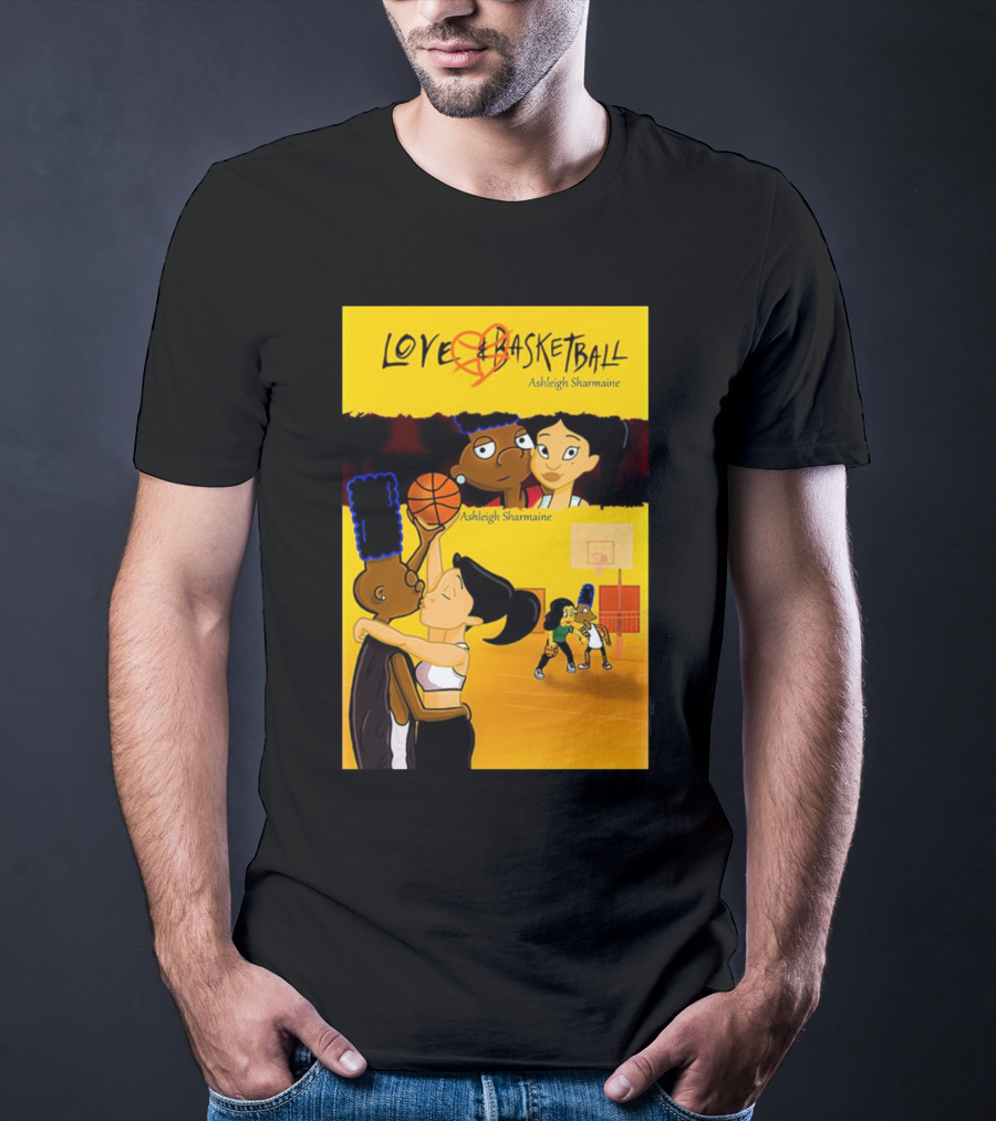Love And Basketball Ashleigh Sharmaine Animated Romance Sports T-Shirt