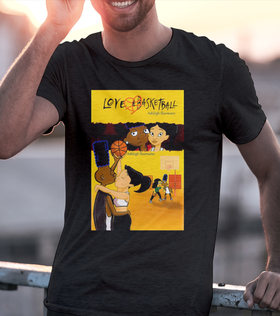 Love And Basketball Ashleigh Sharmaine Animated Romance Sports T-Shirt
