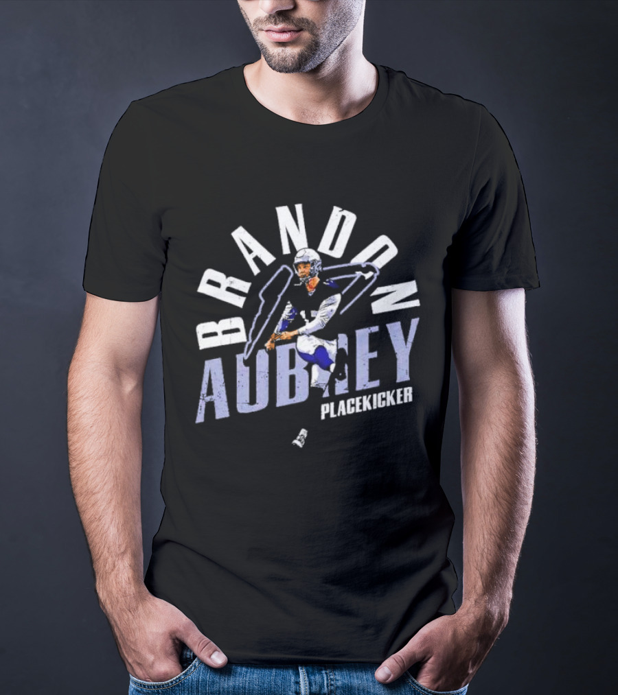 Brandon Aubrey Dallas Cowboys Placekicker Football Action T-Shirt