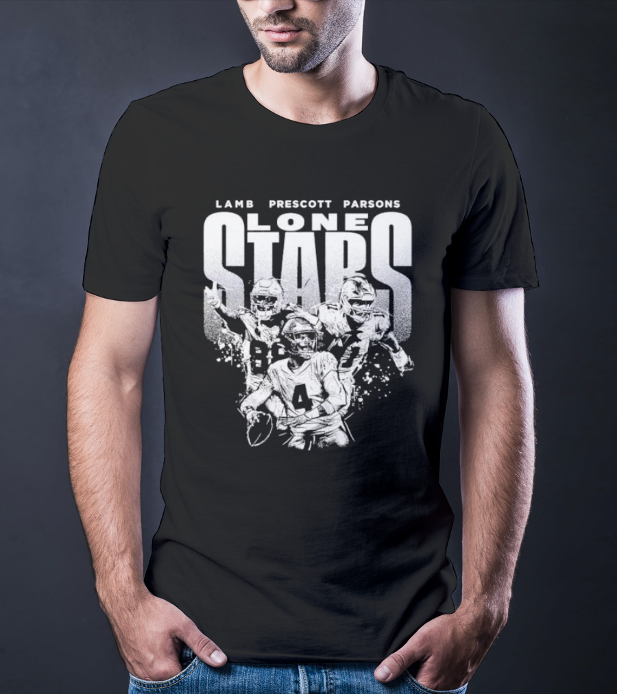 Lamb Prescott Parsons Lone Stars Dallas Cowboys T-Shirt