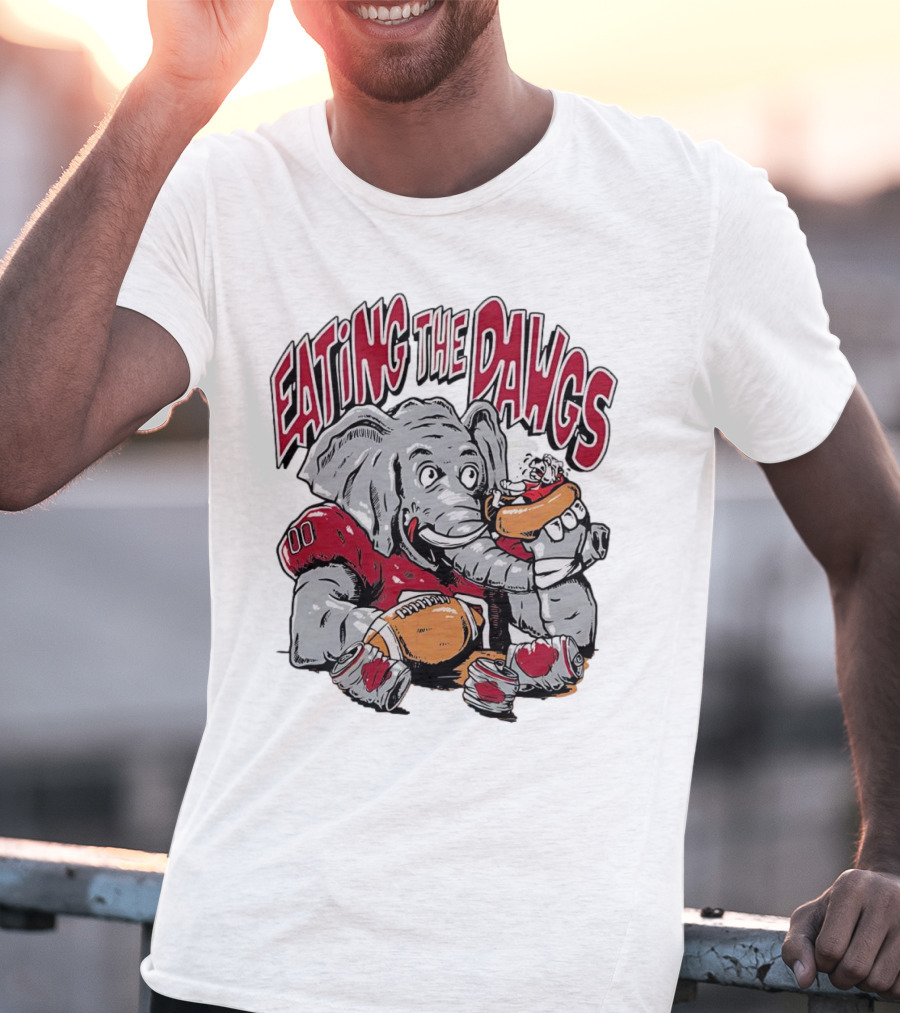 Alabama Crimson Tide Eating The Dawgs Defeat Georgia Bulldogs T-Shirt