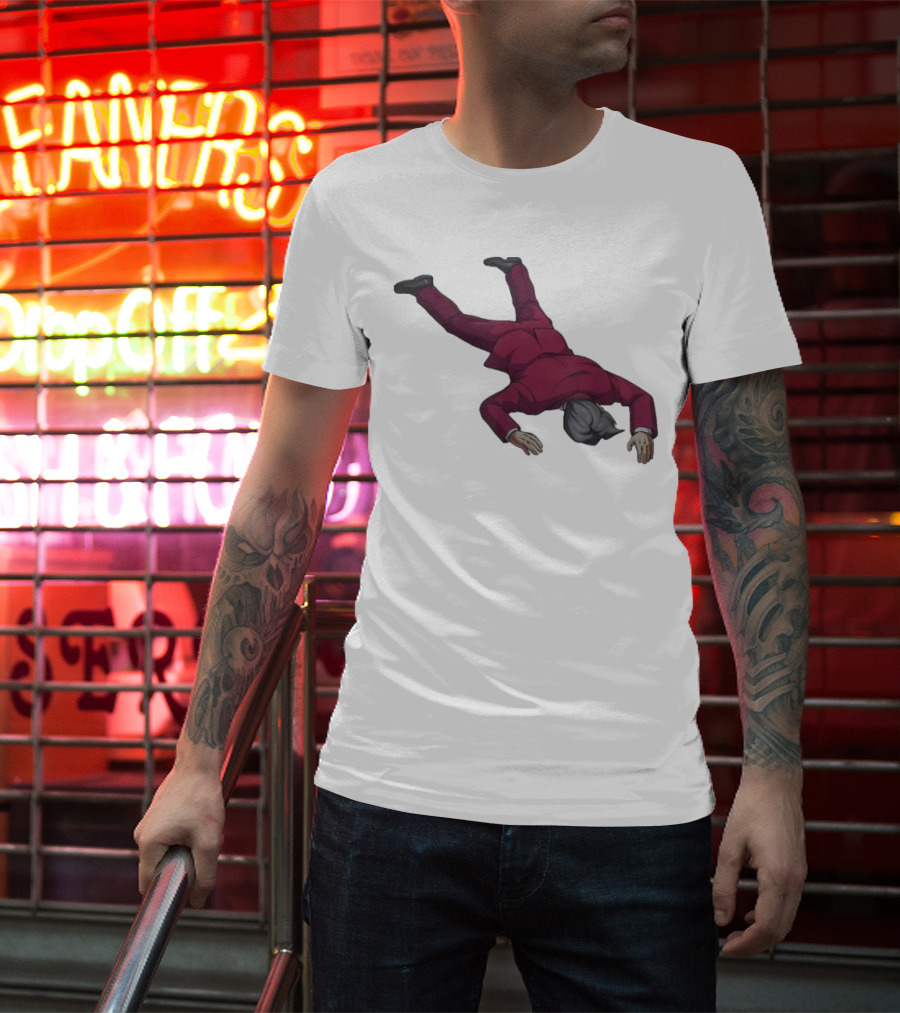 Ace Attorney Investigations Collection Miles Edgeworth Faceplant Pose T-Shirt