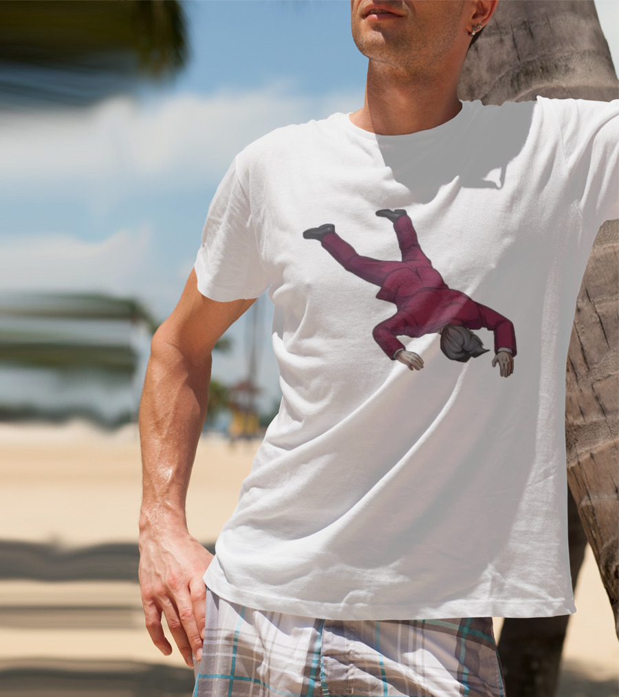 Ace Attorney Investigations Collection Miles Edgeworth Faceplant Pose T-Shirt