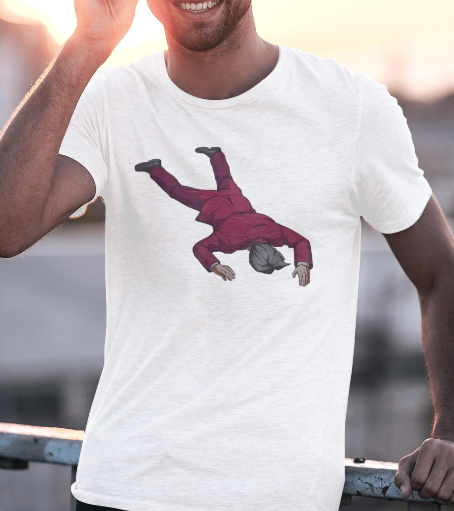 Ace Attorney Investigations Collection Miles Edgeworth Faceplant Pose T-Shirt