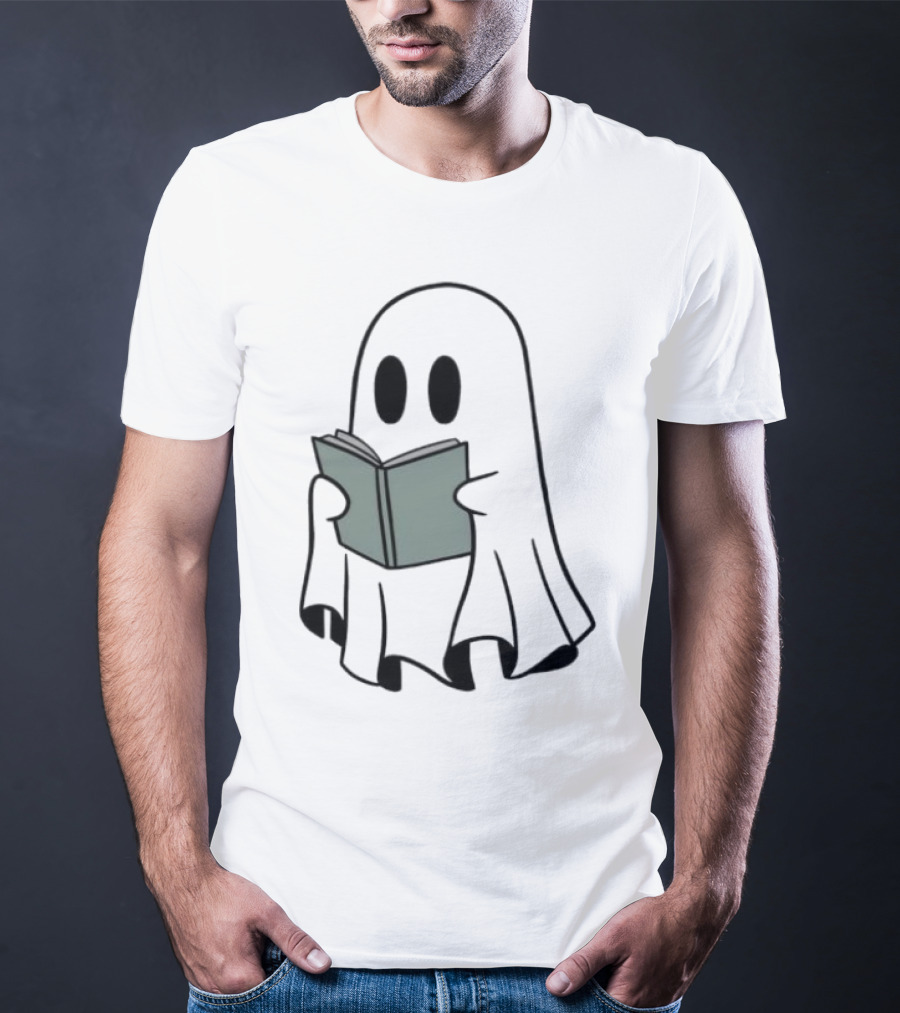 Fantôme Ghost Reading Book T-Shirt