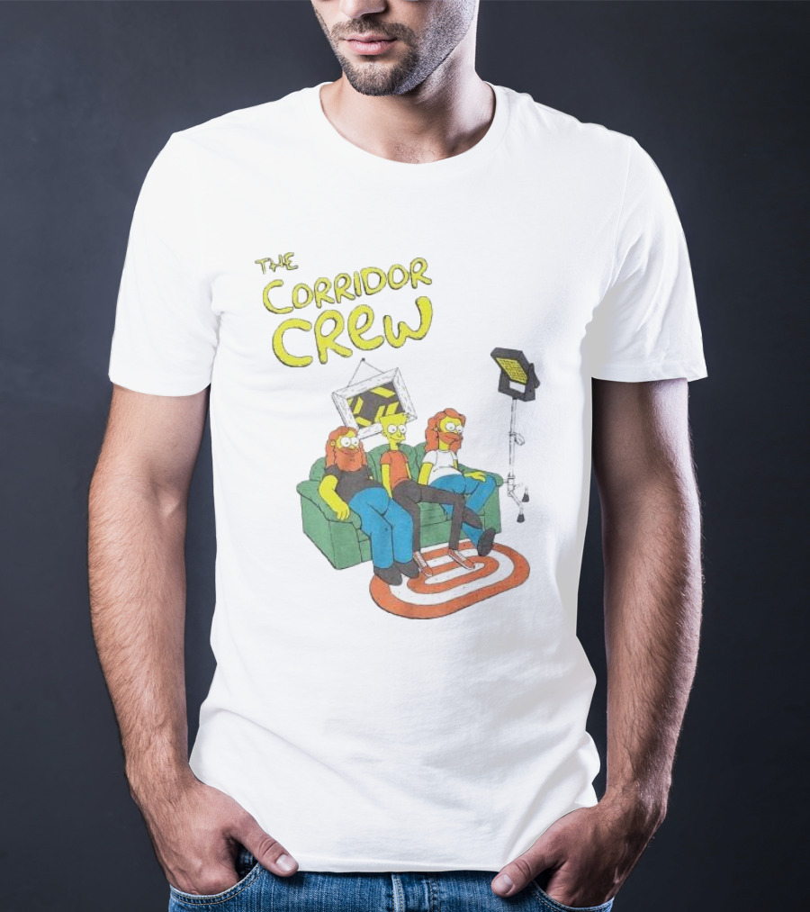 The Corridor Crew Couch Animation Characters With Lighting Equipment T-Shirt