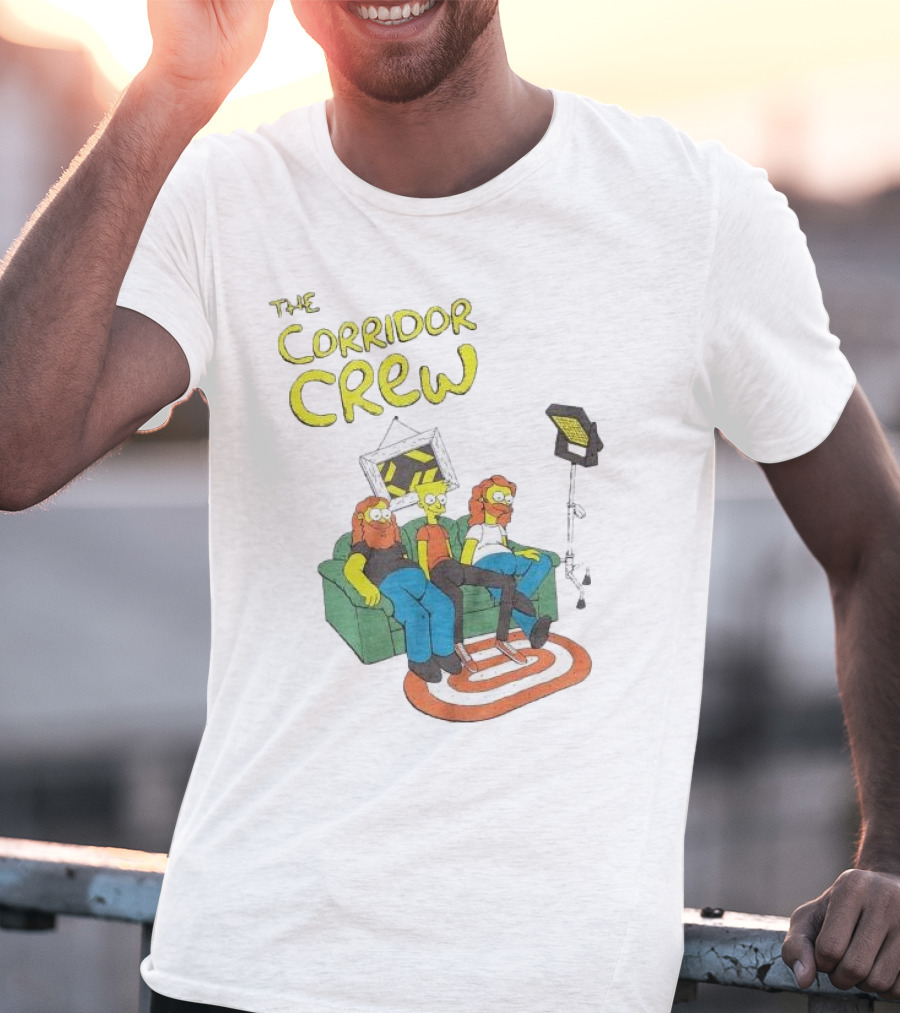 The Corridor Crew Couch Animation Characters With Lighting Equipment T-Shirt