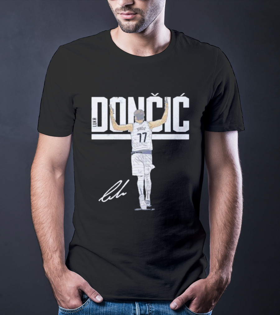 Luka Doncic Dallas Mavericks Dončić 77 Signature T-Shirt