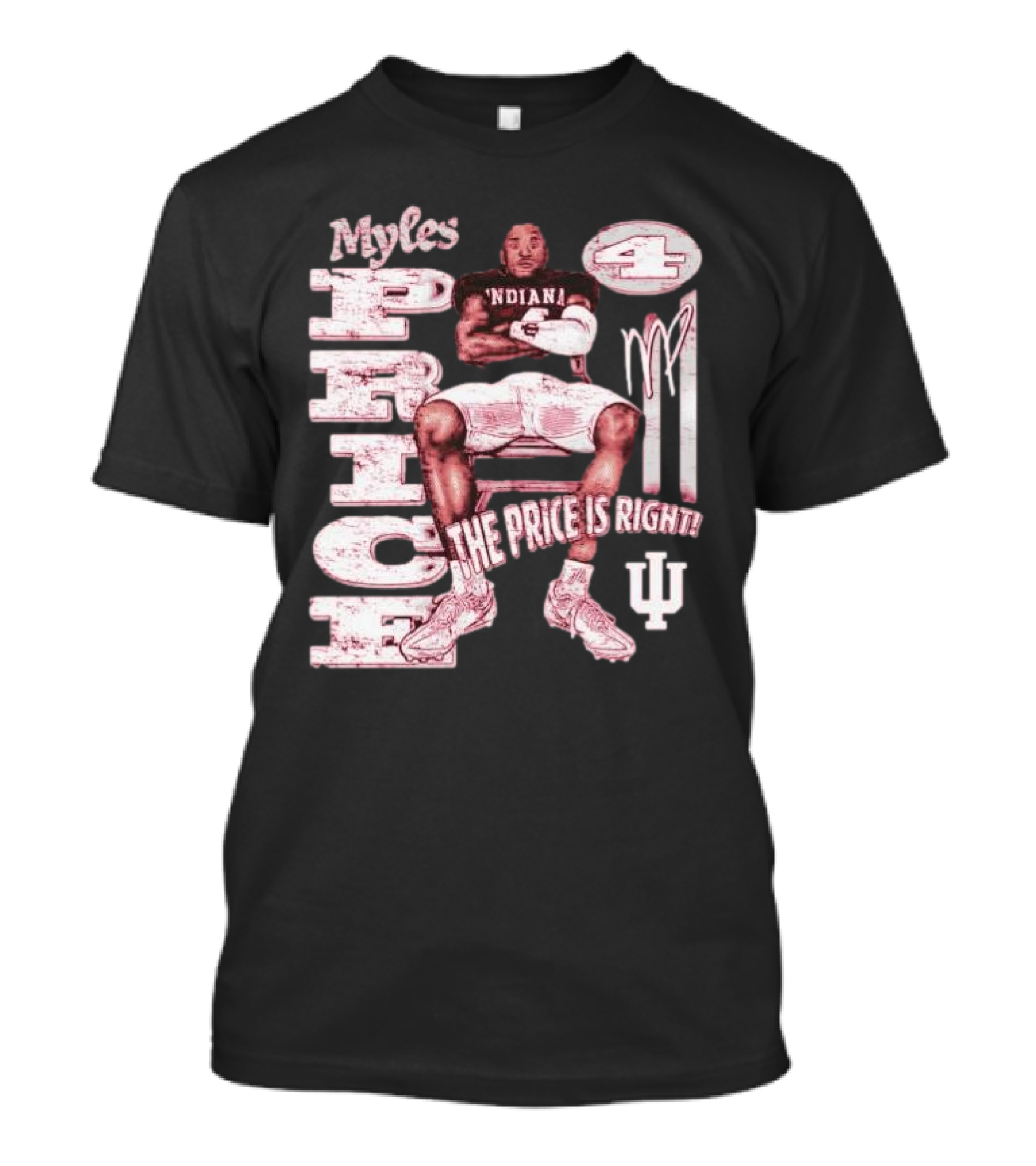 Myles Price Indiana Hoosiers The Price Is Right Football Number 4 T-Shirt
