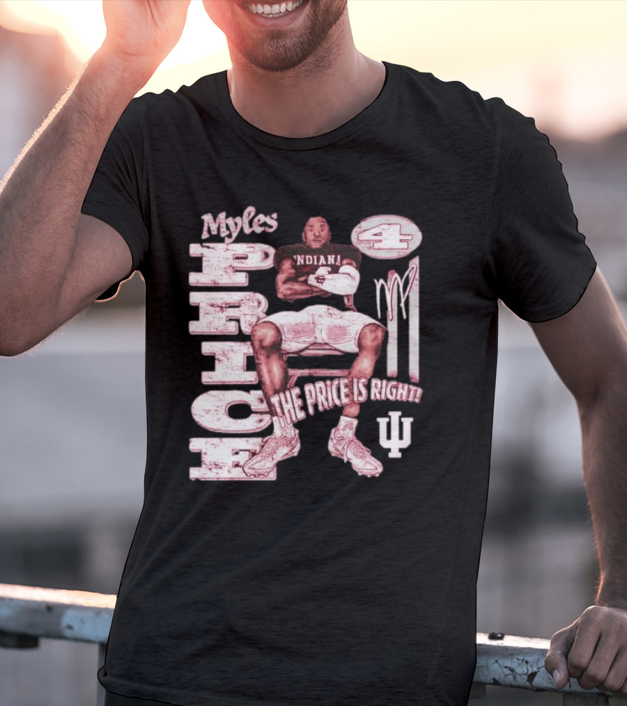 Myles Price Indiana Hoosiers The Price Is Right Football Number 4 T-Shirt