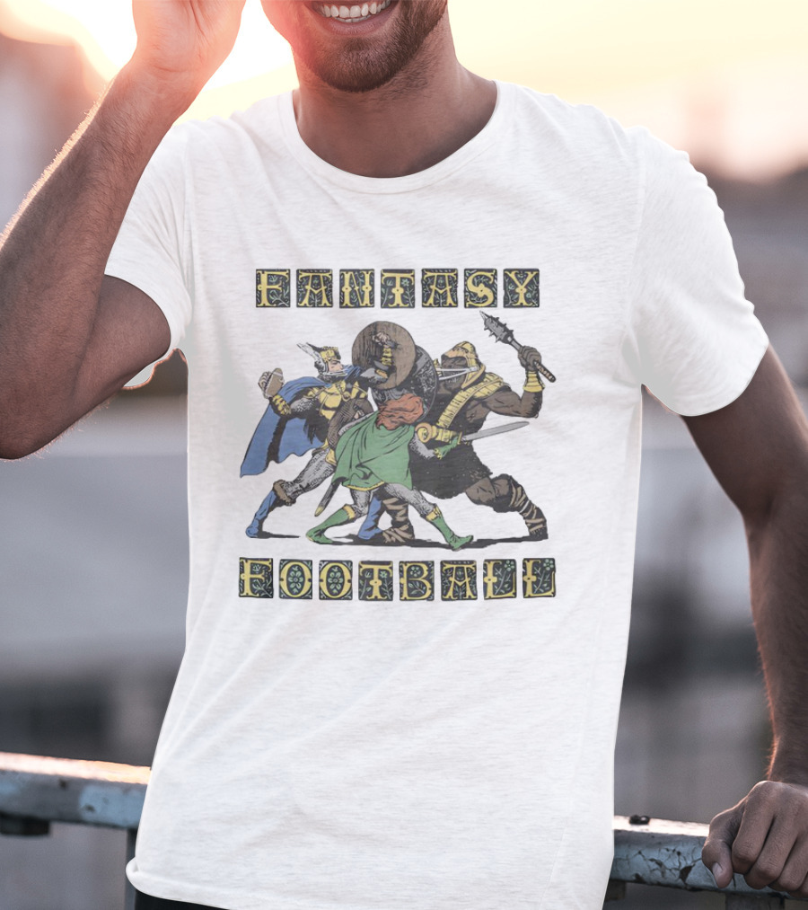 Fantasy Football Adventurous Warrior Battle T-Shirt