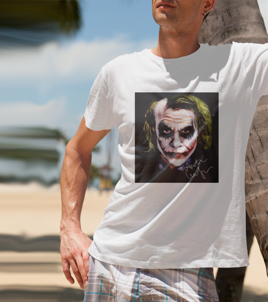 Joker 2 Heath Ledger Signature T-Shirt