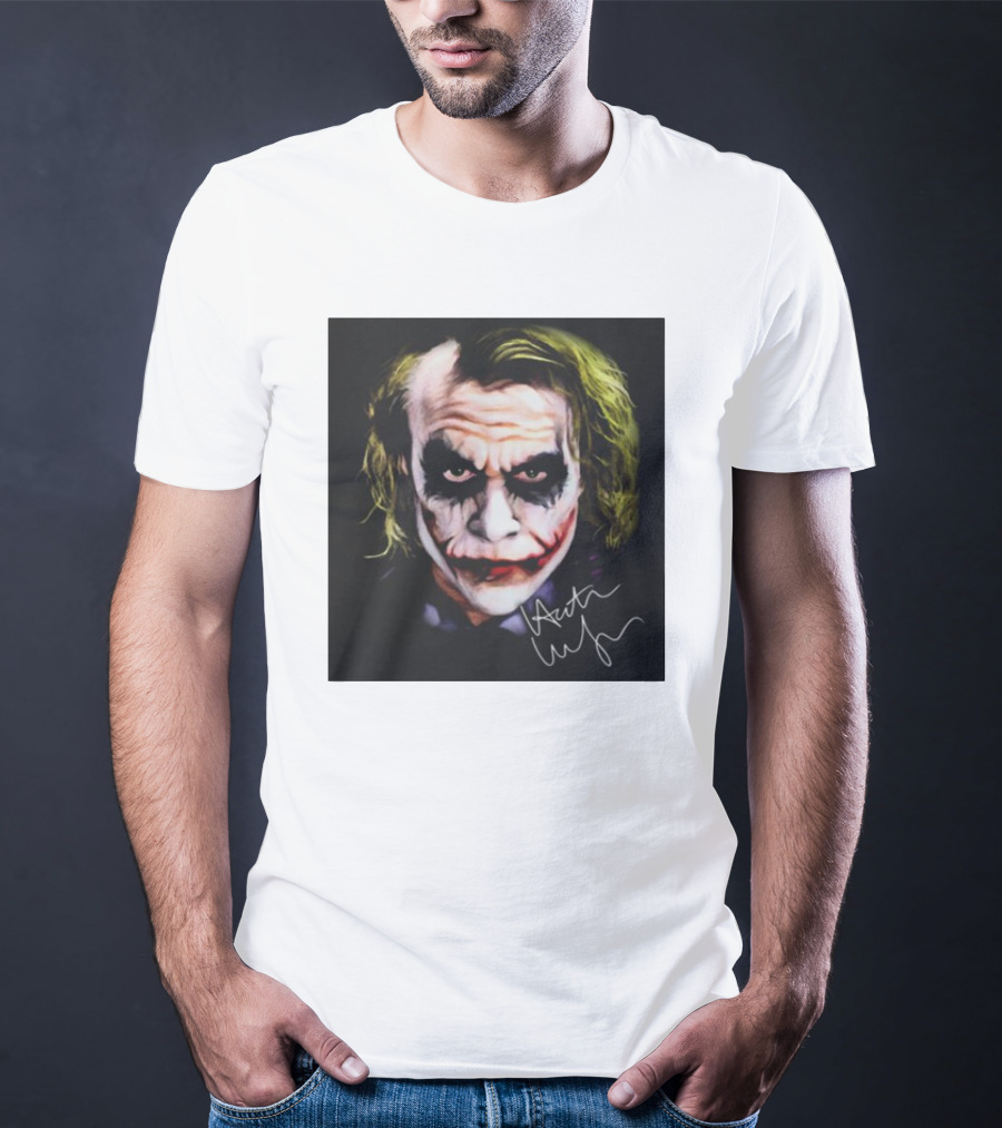 Joker 2 Heath Ledger Signature T-Shirt