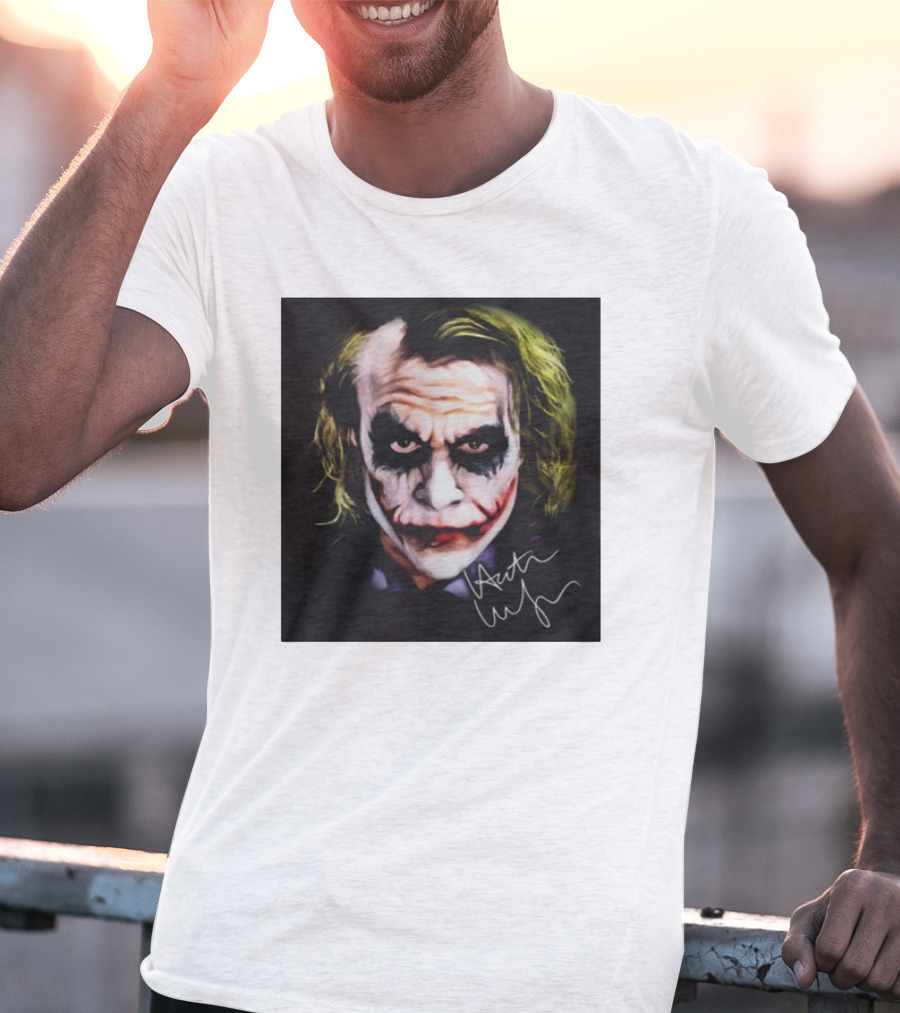 Joker 2 Heath Ledger Signature T-Shirt
