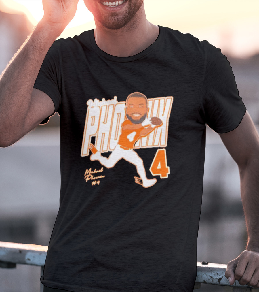 Michael Phoenix #4 Sam Houston Bearkats Signature Player Cartoon T-Shirt