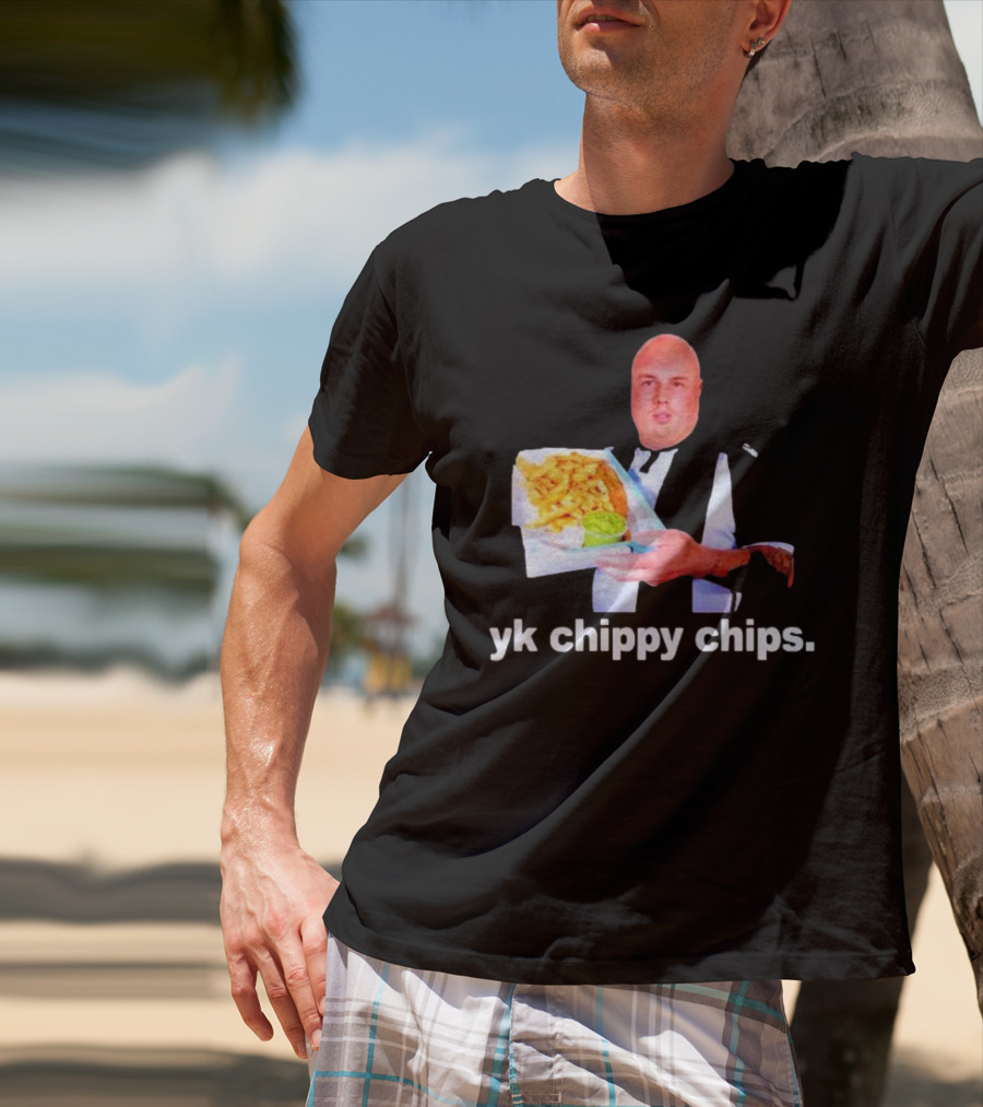Cole Palmer YK Chippy Chips Dude Holding Fries T-Shirt