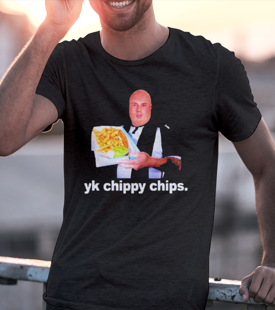 Cole Palmer YK Chippy Chips Dude Holding Fries T-Shirt
