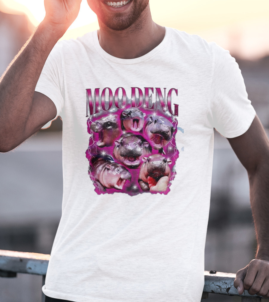 Moo Deng Hippo Humor Sublimation T-Shirt
