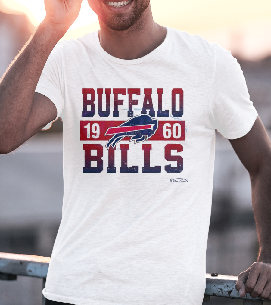 Buffalo Bills 1960 Retro Vintage Football Logo New Era T-Shirt