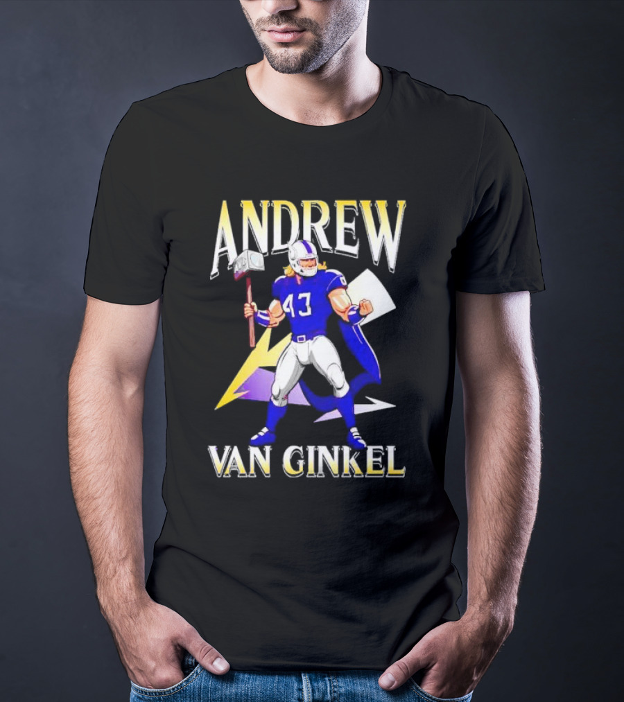 Andrew Van Ginkel Thor-Inspired Minnesota Vikings Crossover T-Shirt