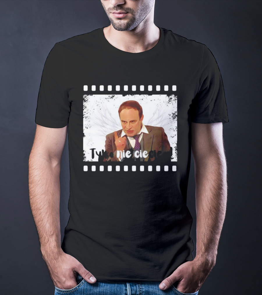 Tylko Nie Cieciem Stanisław Anioł Filmstrip Winged T-Shirt