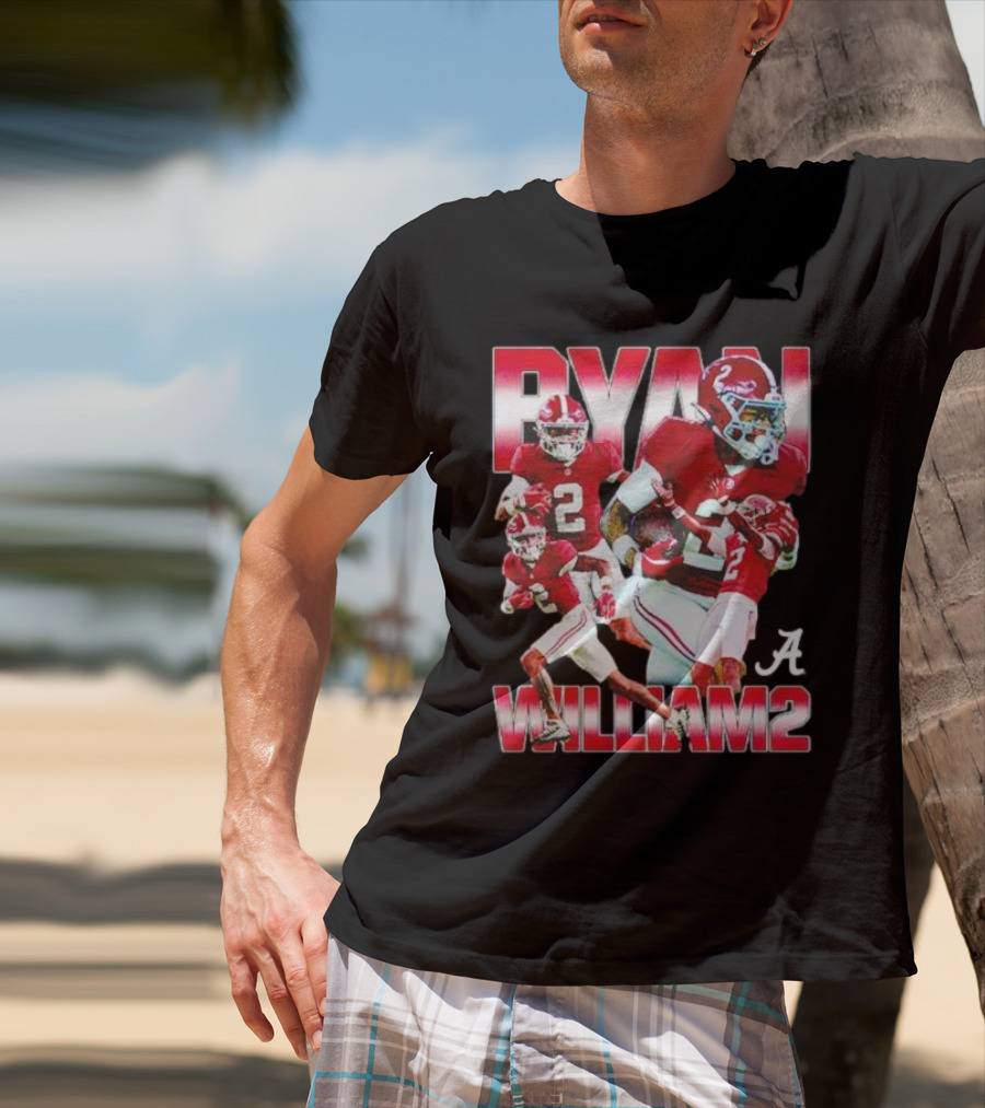 Ryan Williams Alabama Crimson Tide Football Collage T-Shirt