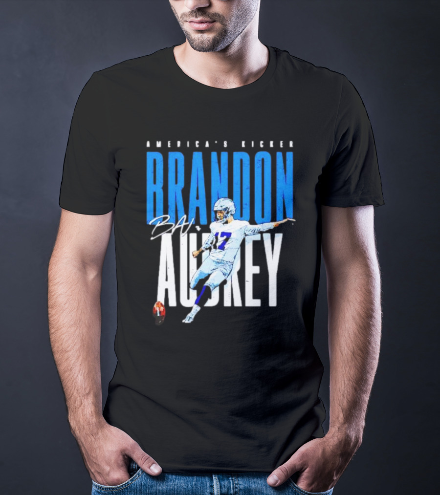 America's Kicker Brandon Aubrey Dallas Cowboys Signature T-Shirt