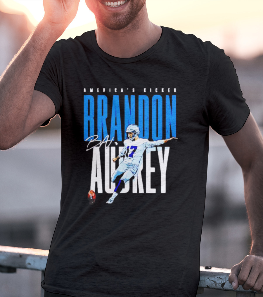 America's Kicker Brandon Aubrey Dallas Cowboys Signature T-Shirt